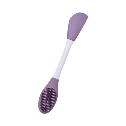 Double-Headed Silicone Mask Brush ? Facial Cleansing & Mask Application Tool (1 Pc)