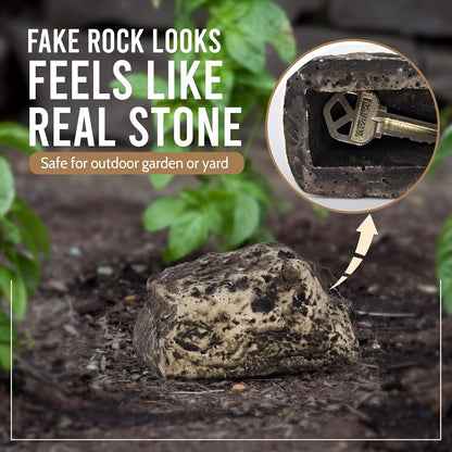 Realistic Fake Rock Key Hider ? Weatherproof Outdoor Key Storage for Emergencies (1 Pc)