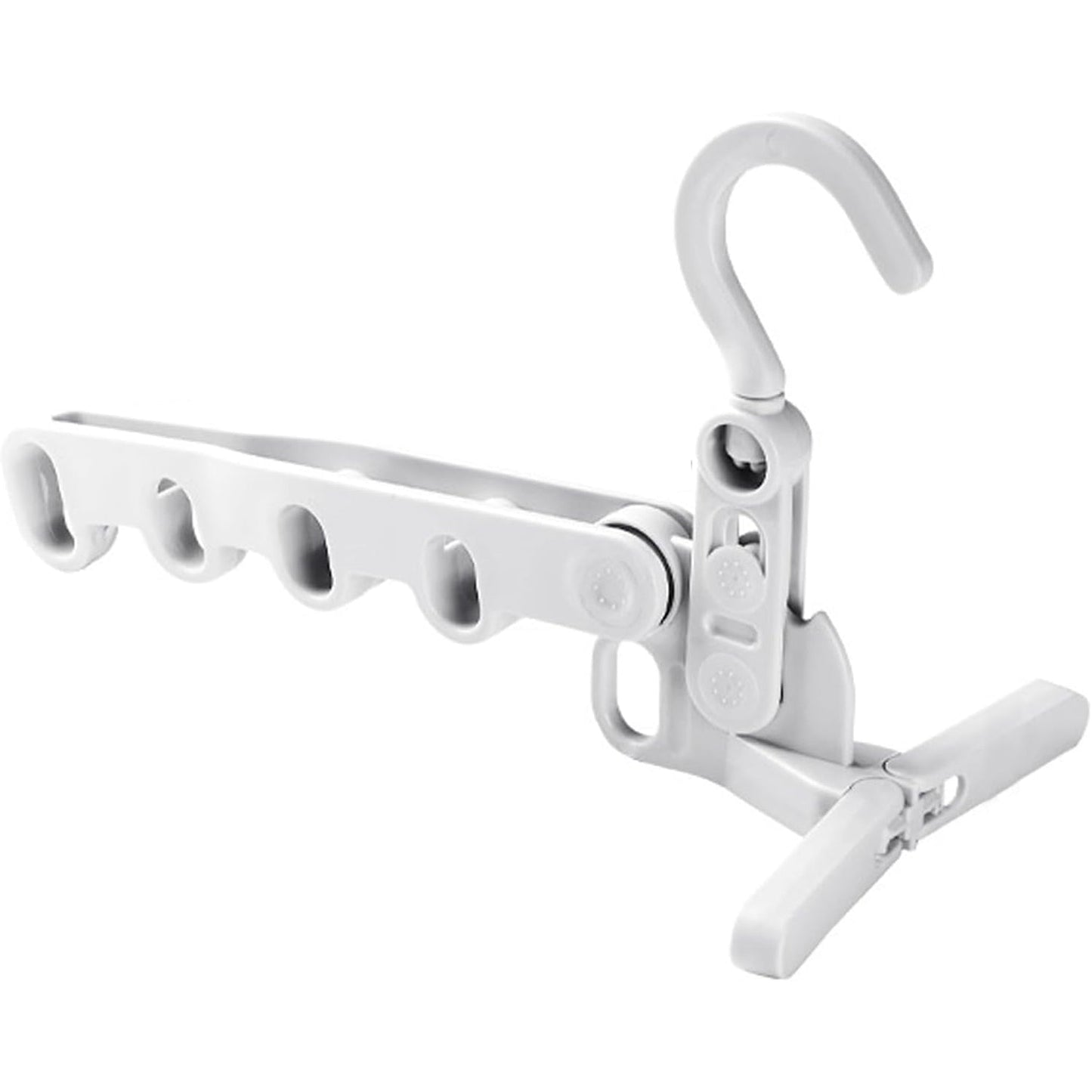 5-Hole Foldable Clothes Hanger ? Robust, Space-Saving Travel Rack
