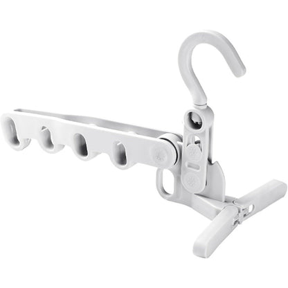 5-Hole Foldable Clothes Hanger ? Robust, Space-Saving Travel Rack