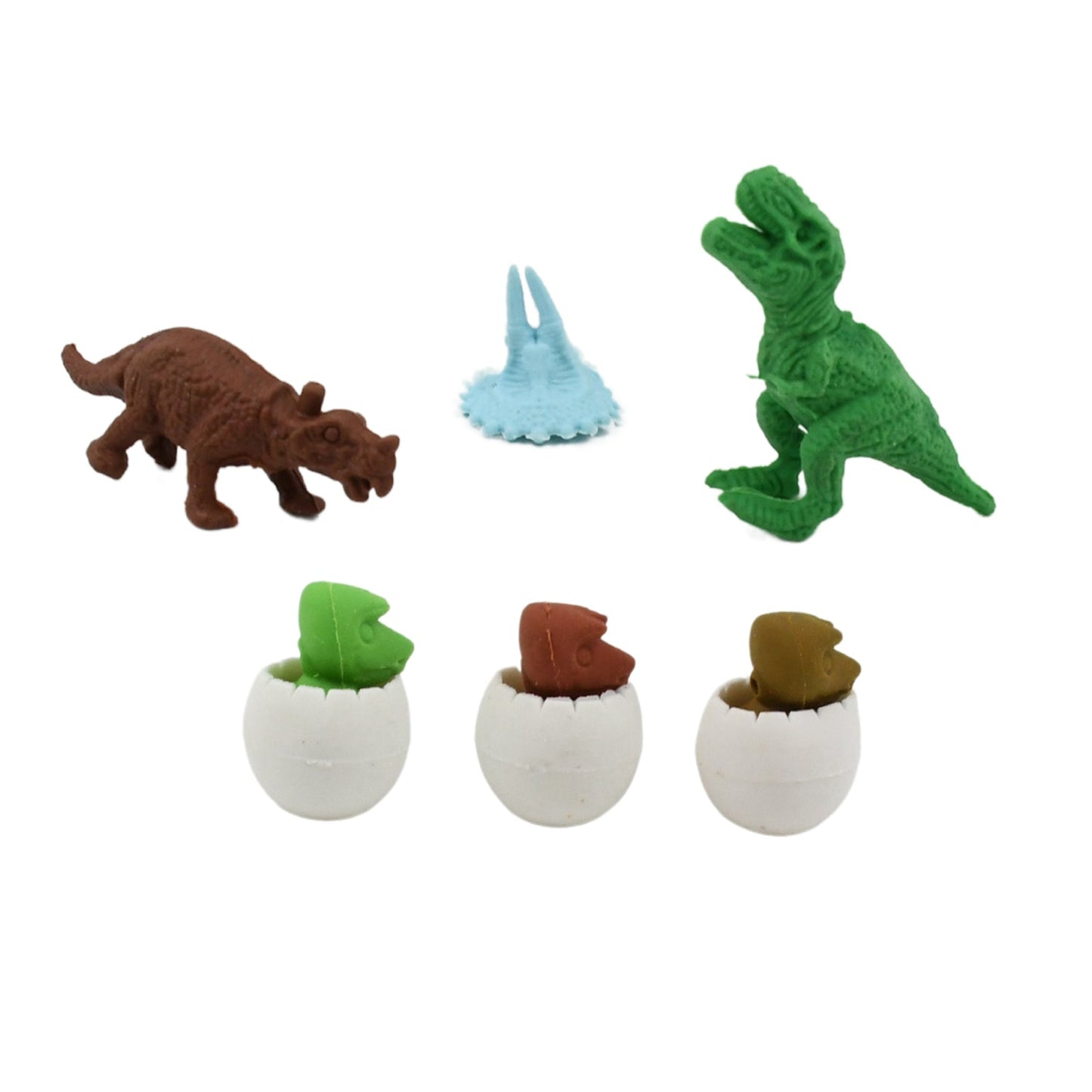 Dinosaur & Egg Shaped 3D Puzzle Erasers ? Fun Mini Erasers for Kids (5 Pcs Set)