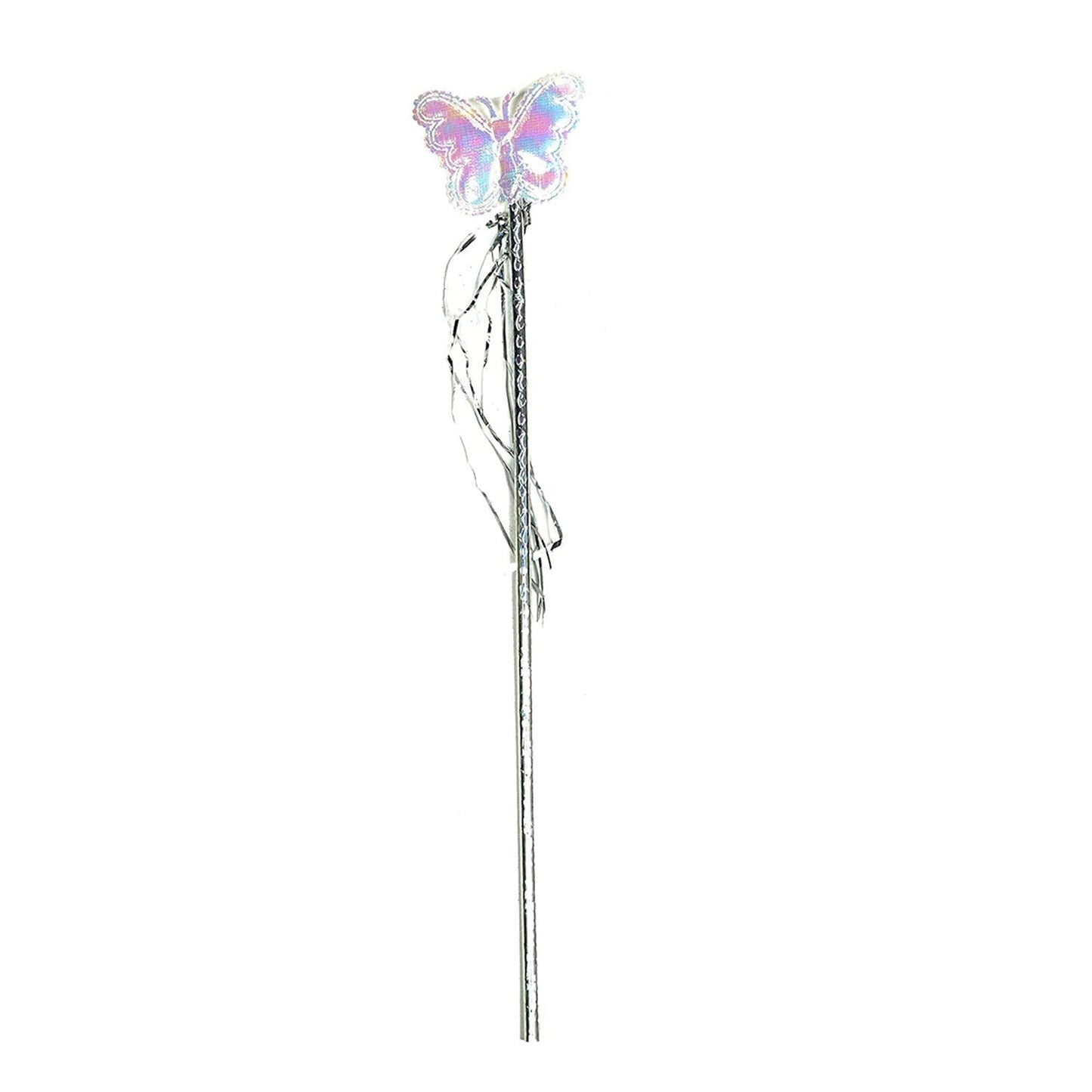 Baby girl?s colorful fairy wings costume with wand, multi-color