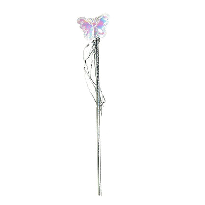 Baby girl?s colorful fairy wings costume with wand, multi-color