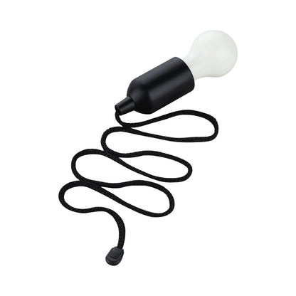LED Pull Cord Light ? Hanging Black LED Bulb (1 Pc)