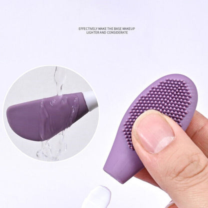 Double-Headed Silicone Mask Brush ? Facial Cleansing & Mask Application Tool (1 Pc)