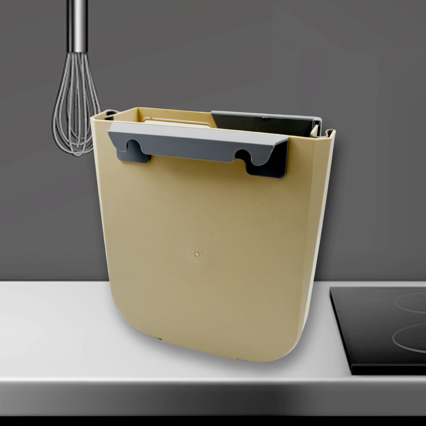 Foldable Hanging Trash Can ? Space-Saving Waste Bin for Kitchen, Bathroom & Car