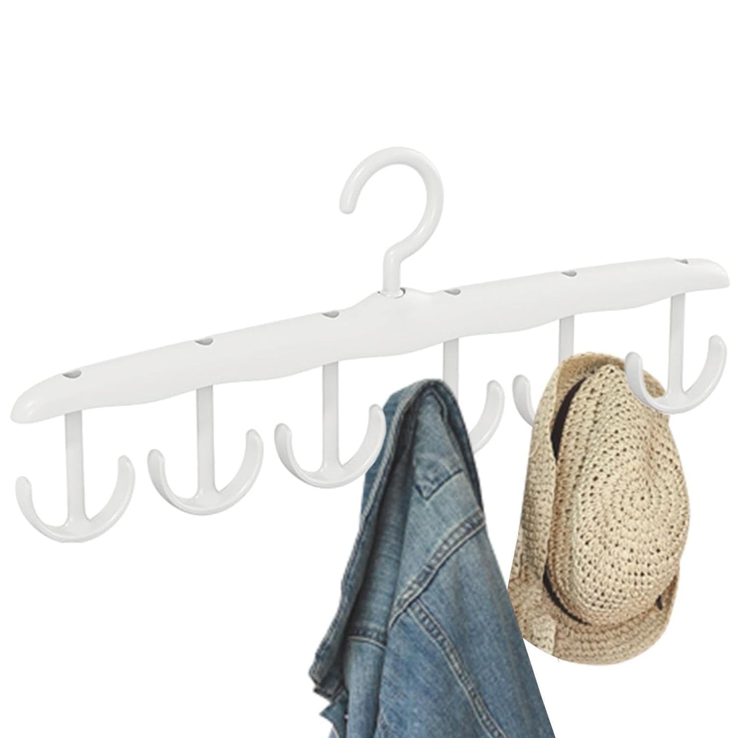Rotatable Tank Top Hanger ? Space Saving Closet Organizer for Dorms & Apartments (12-Hook)