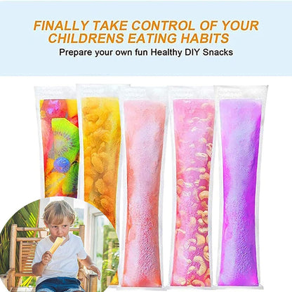 DIY Manual Popsicle Maker ? Reusable Ice Cream Mold (Approx 20 Pcs Packing Bag)