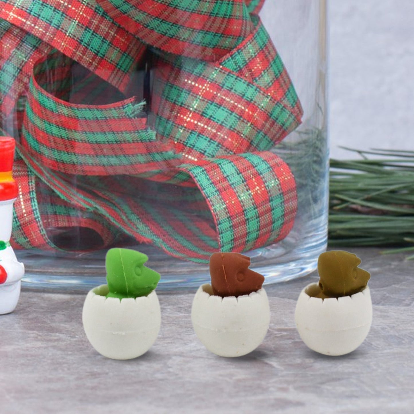 Dinosaur & Egg Shaped 3D Puzzle Erasers ? Fun Mini Erasers for Kids (5 Pcs Set)