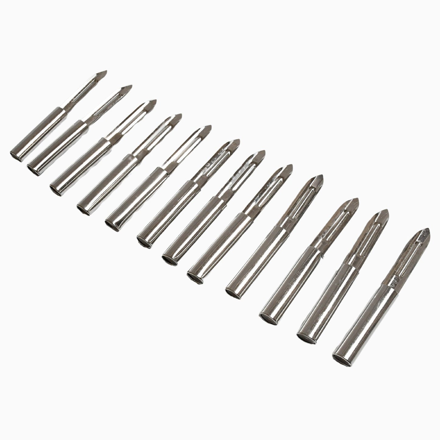 Stainless Steel Peeler Set ? Multi-Purpose Handle for Peeling & Shredding (12 Pcs Set)