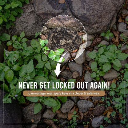 Realistic Fake Rock Key Hider ? Weatherproof Outdoor Key Storage for Emergencies (1 Pc)