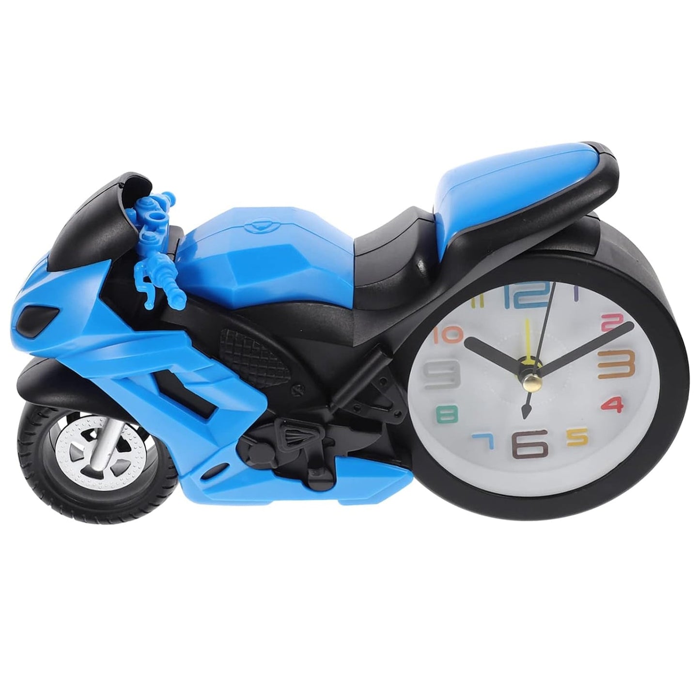 Retro Motorcycle Alarm Clock ? Novelty Bike Engine Style Desk Clock