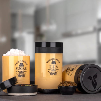 Airtight Containers ? For Tea, Coffee, Sugar & More (3 Pcs Set)