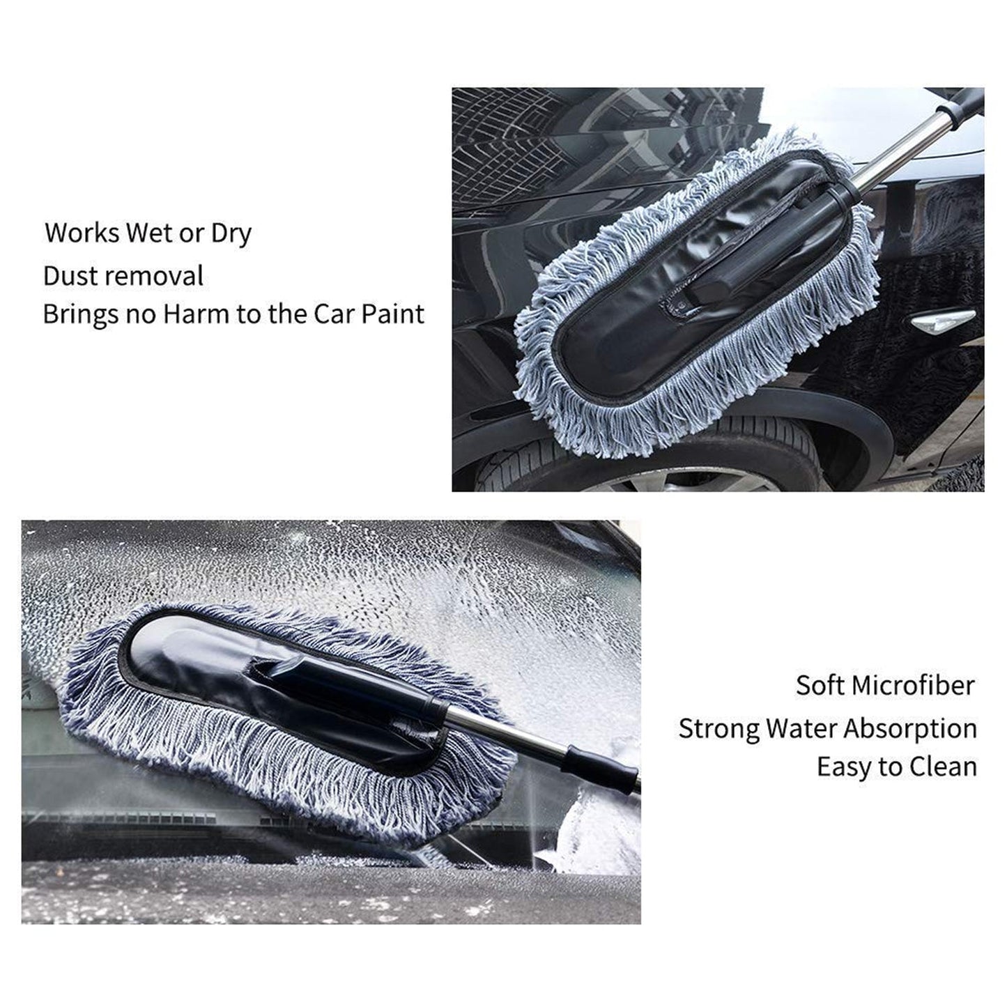 Car Dust Brush ? Gentle and Efficient Cleaning Tool for Interior and Exterior (1 Pc)