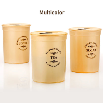 Airtight Containers ? For Tea, Coffee, Sugar & More (3 Pcs Set)