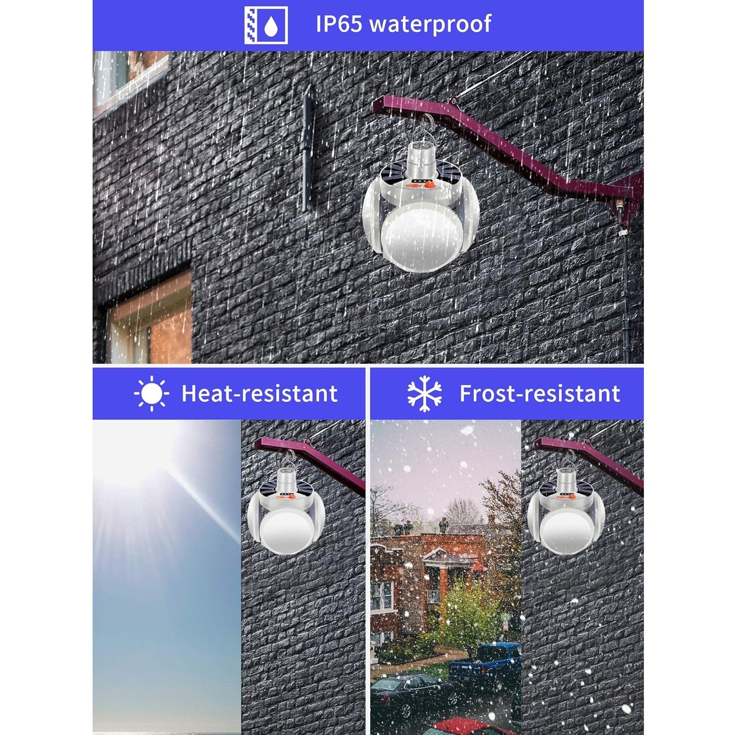 Solar Multi-Functional Emergency LED Light ? USB Rechargeable, 5 Modes, Foldable, SOS & IP65 Waterproof