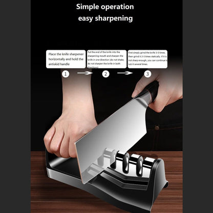 Kitchen Knife Sharpener ? Handheld for Chefs & Serrated Knives (1 Pc, Chopper Not Included)