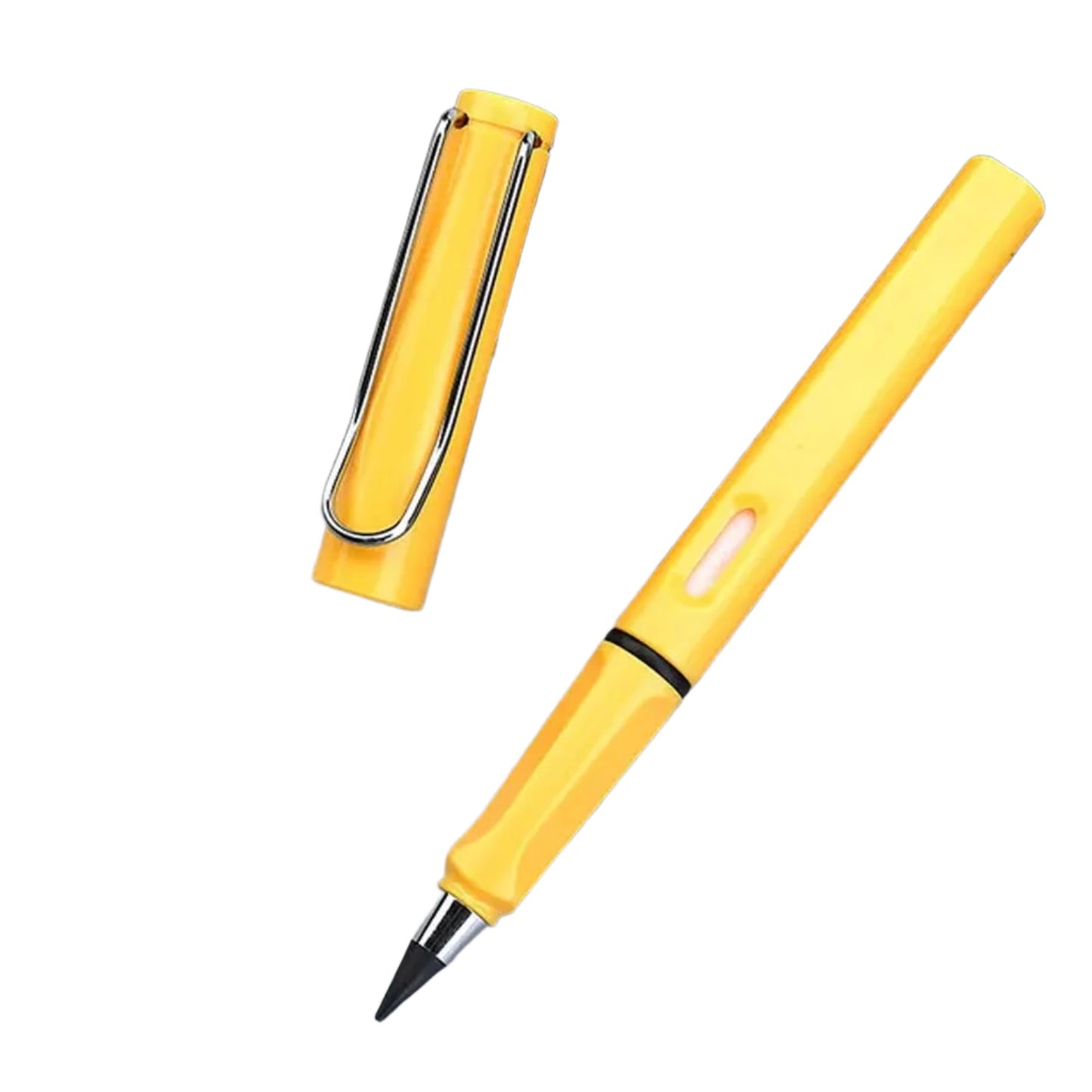 2-in-1 Everlasting Magic Pencil with Replaceable Eraser ? Inkless, Reusable, Portable (1 Pc / Mix Color))
