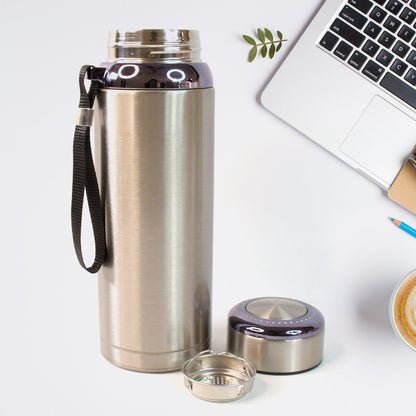 800ml Stainless Steel Water Bottle ? Leak-Proof Thermos Flask for Travel, Gym, Office, Home Use (1 Pc)