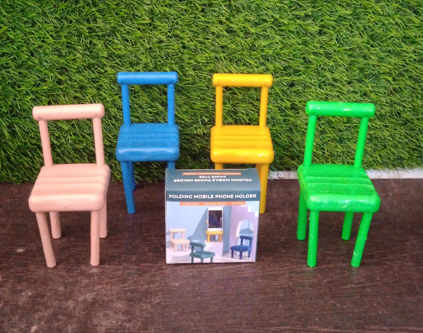 Mini Chair Mobile Phone Holder ? Portable & Stylish Stand for All Smartphones, Ideal for Desk & Office Use (1 Pc)