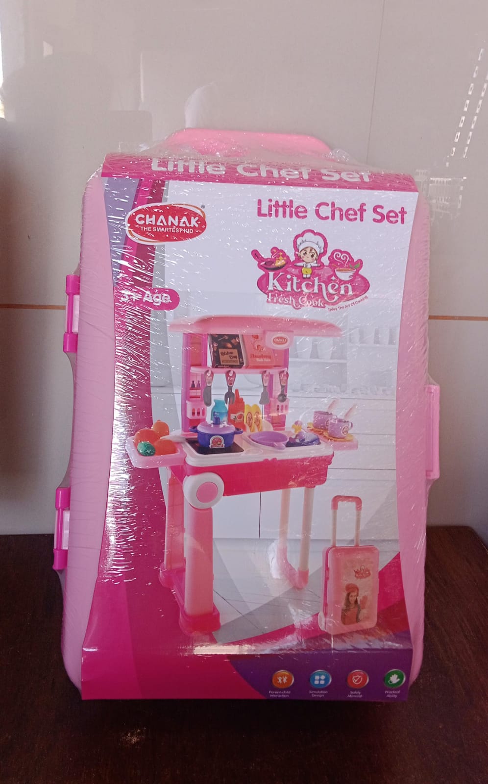 3-in-1 Kitchen Set for Kids with Suitcase ? Role Play Cooking Toy for Girls & Boys (3)