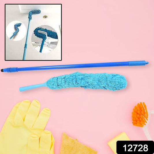 Adjustable Long Handle Microfiber Dust Brush ? Foldable Ceiling & Appliance Cleaner