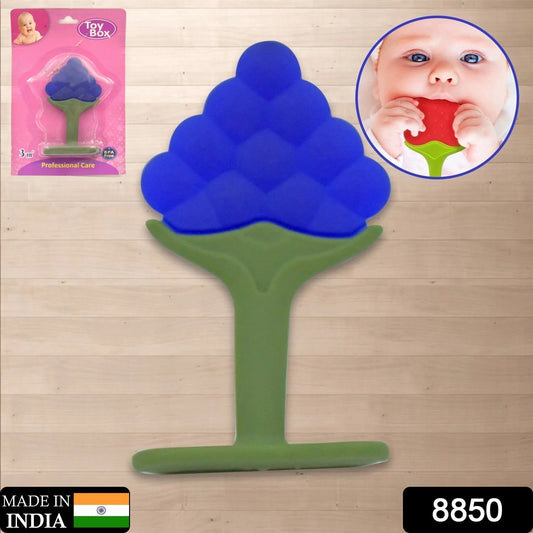 Baby Silicone Teether (1 Pc): Food Grade, Non-Toxic, Teething Relief (3 Months)