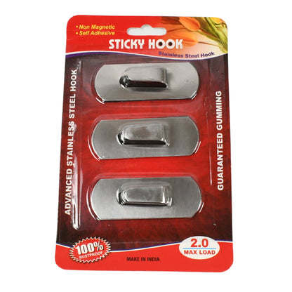 Heavy Duty Self-Adhesive Stainless Hooks ? Waterproof for Robes, Coats & Towels