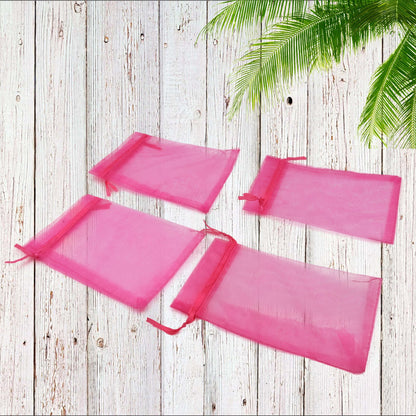 Organza Drawstring Gift Bags ? Small Mesh Pouches for Wedding, Party & Festival Favors (50 Pcs Set)