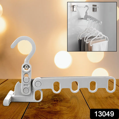 5-Hole Foldable Clothes Hanger ? Robust, Space-Saving Travel Rack