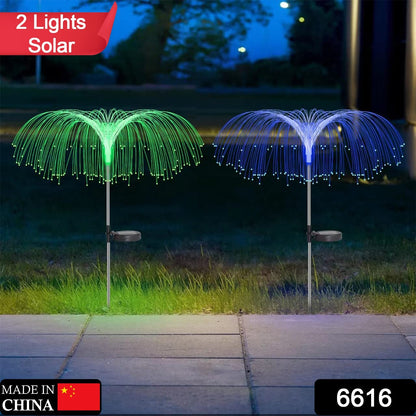 Solar Outdoor Lights ? 7-Color Waterproof Jellyfish Like Firework Home Decor (2pcs)