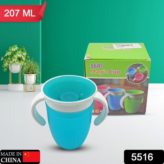 360d Magic Cup, Baby and Sippy Cup, Water and Weaning Cup 6 to 12 Months, 7 oz/207 ml, Doidy Cup - Training Sippy Cups - Use from 3-6 Months to Toddler (1 Pc 207ML)