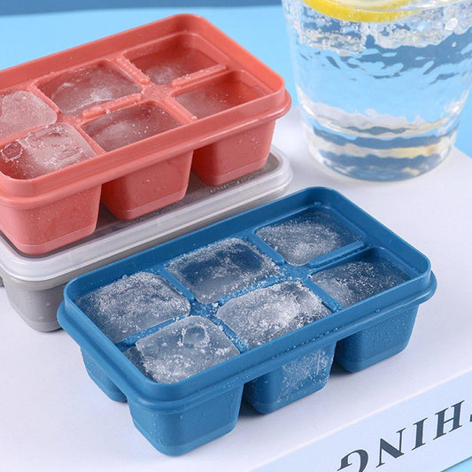 6-Grid Silicone Ice Tray ? Ideal for Household Ice Making