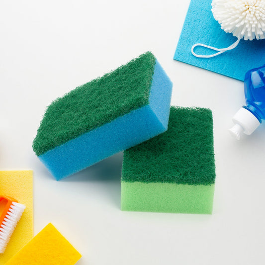 2-in-1 Multi-Purpose Scrub Sponge ? Wear Resistant Dish & Furniture Cleaner (1 Pc)