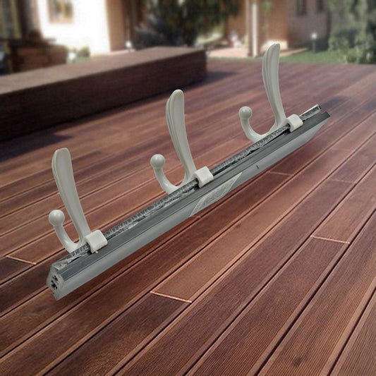 Wall Mounted Coat Hanger Rack ? 6 Hooks for Clothes, Jackets & Hats
