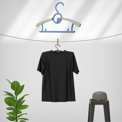 Large Adjustable Plastic Dress Hangers ? Space-Saving & Lightweight (5 Pc)