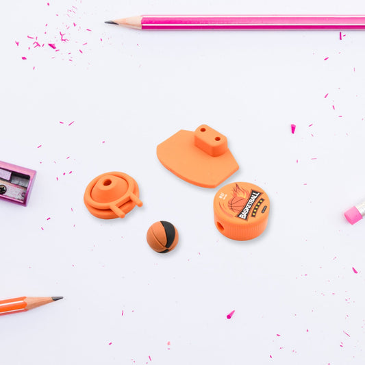 Football & Basketball Stationery Kit ? Pencil, Sharpener & Eraser for Kids (Birthday Gift)