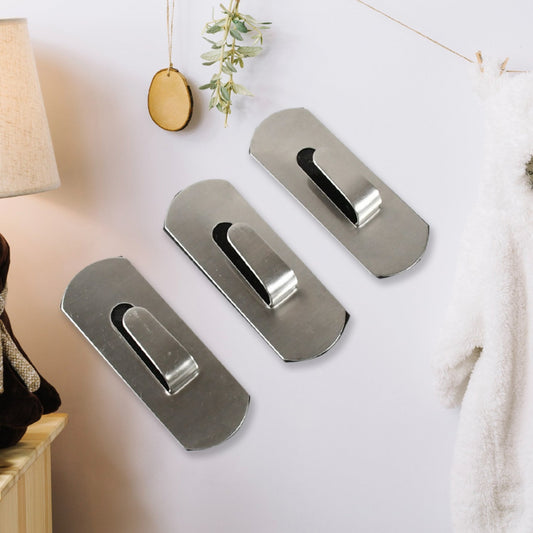 Heavy Duty Self-Adhesive Stainless Hooks ? Waterproof for Robes, Coats & Towels