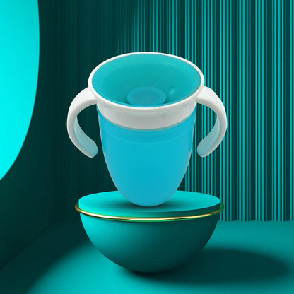 360d Magic Cup, Baby and Sippy Cup, Water and Weaning Cup 6 to 12 Months, 7 oz/207 ml, Doidy Cup - Training Sippy Cups - Use from 3-6 Months to Toddler (1 Pc 207ML)