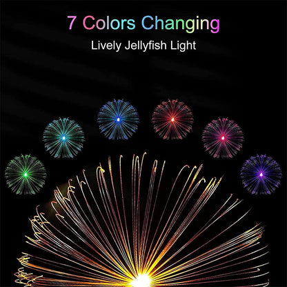 Solar Outdoor Lights ? 7-Color Waterproof Jellyfish Like Firework Home Decor (2pcs)