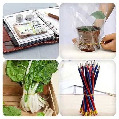 2-Inch Unbreakable Nylon Rubber Bands ? Reusable Multicolor for Office, Home & School (50GM), Hair accessories