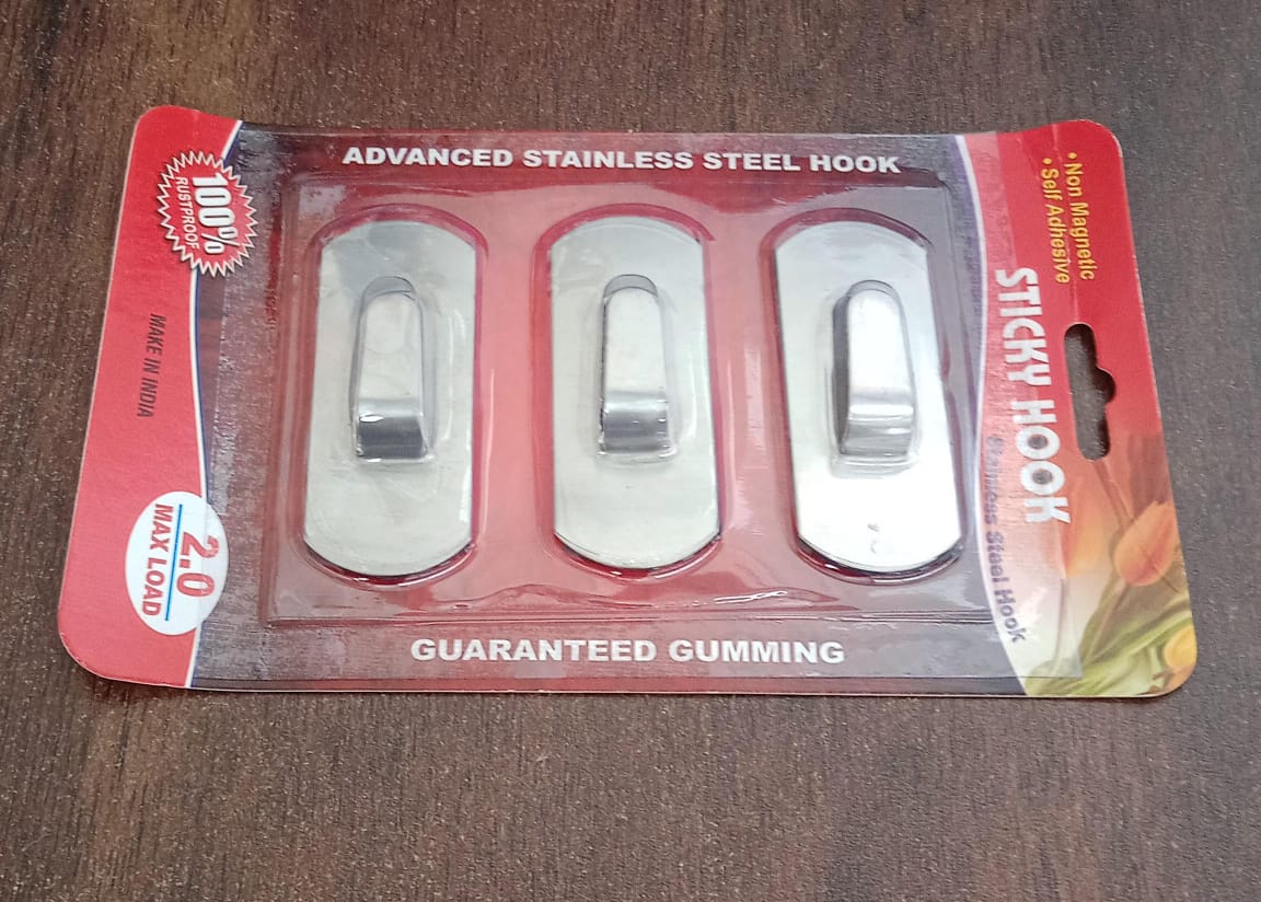 Heavy Duty Self-Adhesive Stainless Hooks ? Waterproof for Robes, Coats & Towels