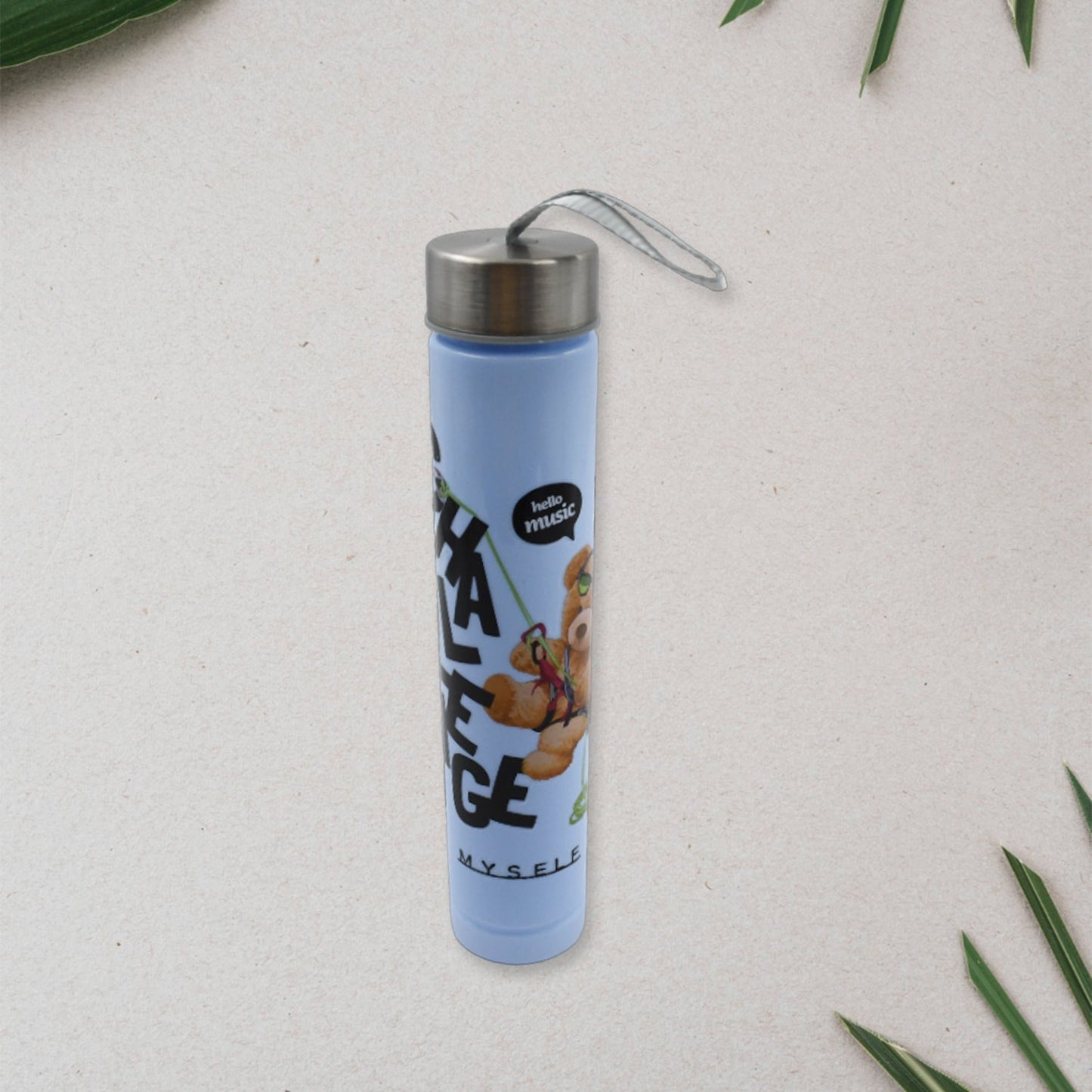 Plastic Water Bottle Set ? BPA-Free, Leak-Proof, Cartoon Design for Kids & Gym (3 Pc Set)