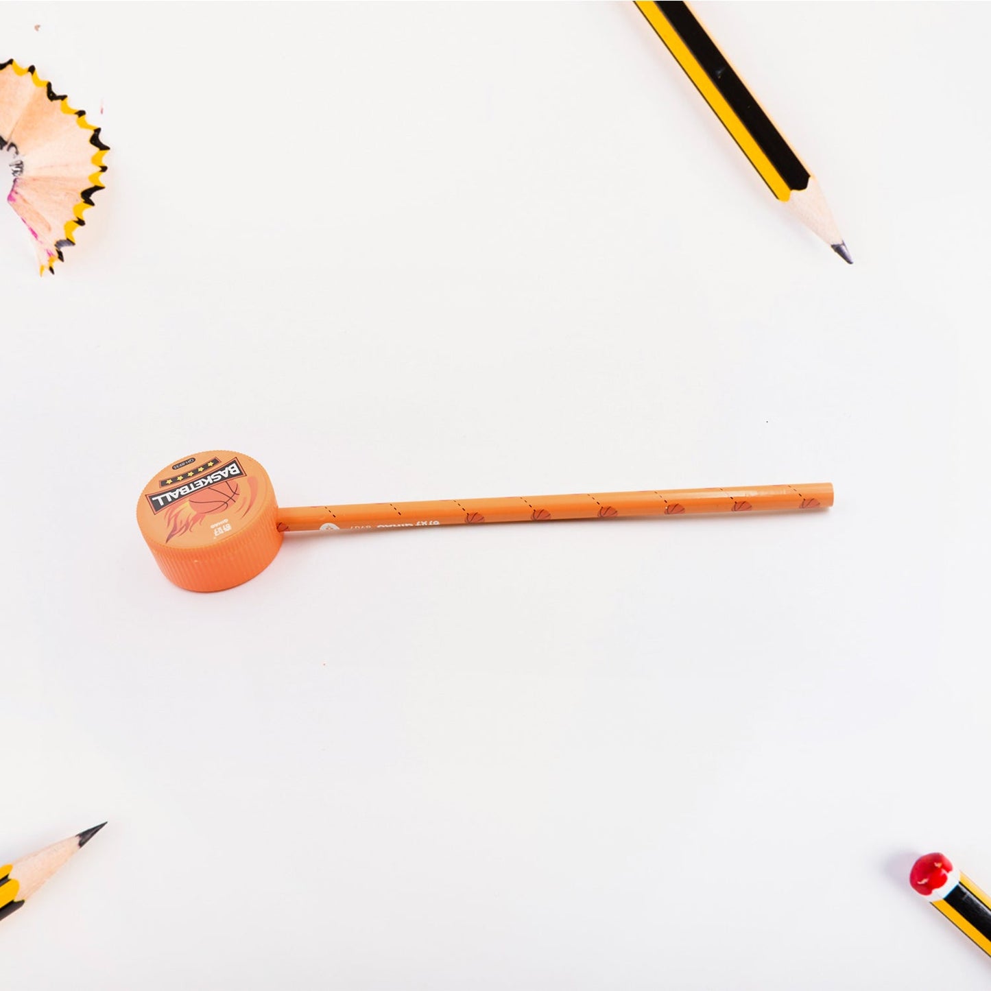 Football & Basketball Stationery Kit ? Pencil, Sharpener & Eraser for Kids (Birthday Gift)