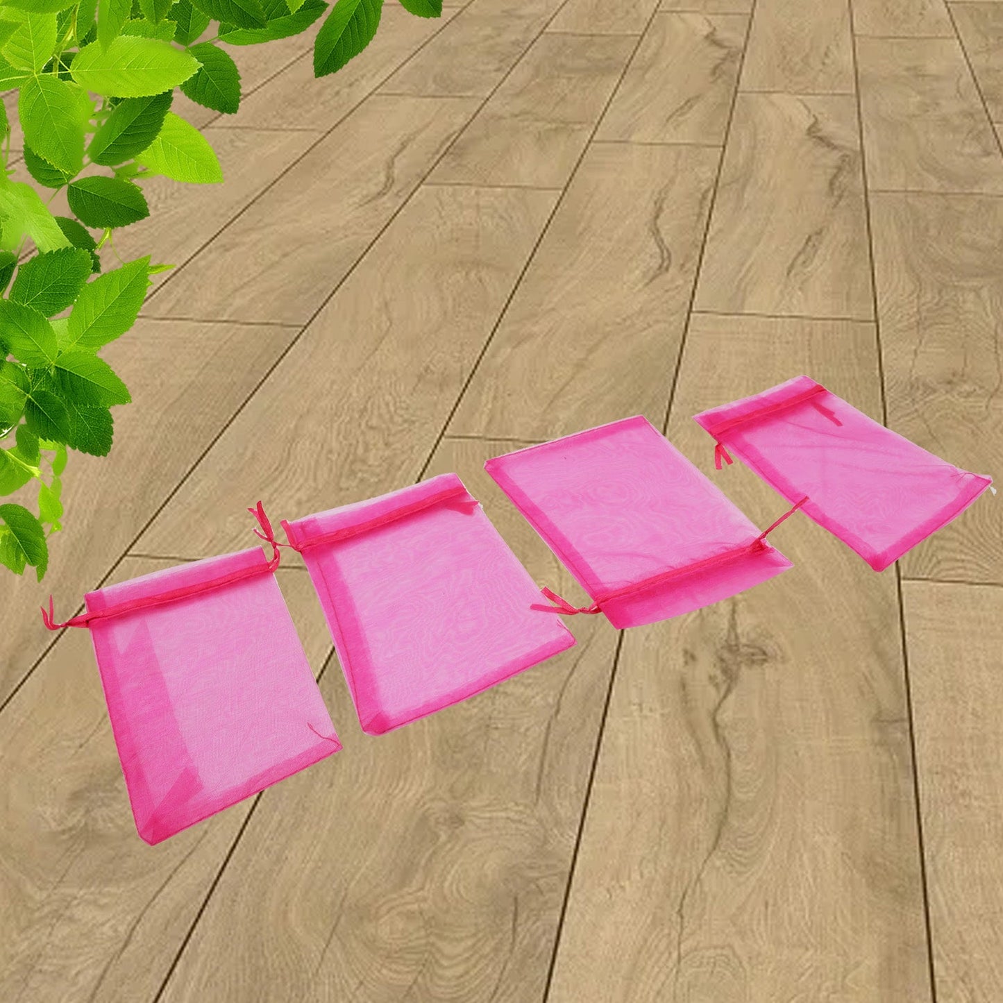 Organza Drawstring Gift Bags ? Small Mesh Pouches for Wedding, Party & Festival Favors (50 Pcs Set)