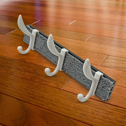 Wall Mounted Coat Hanger Rack ? 6 Hooks for Clothes, Jackets & Hats