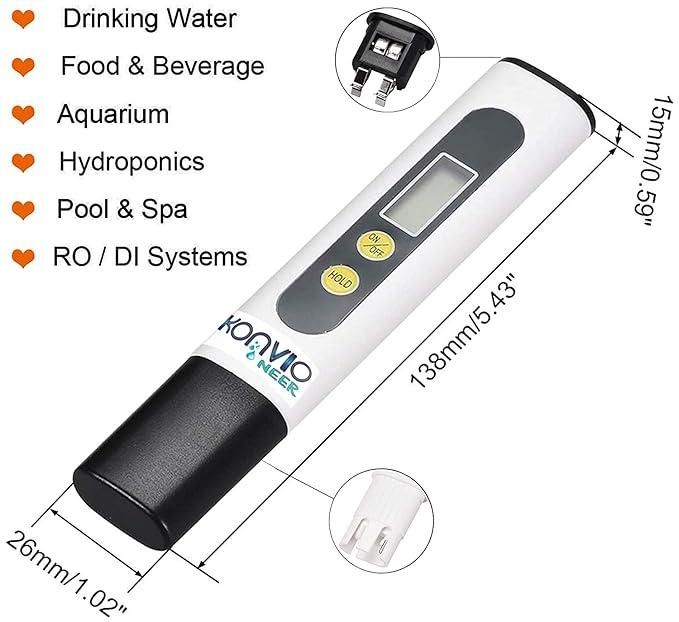 Digital Water TDS Meter Tester – Portable Water Quality Testing Device