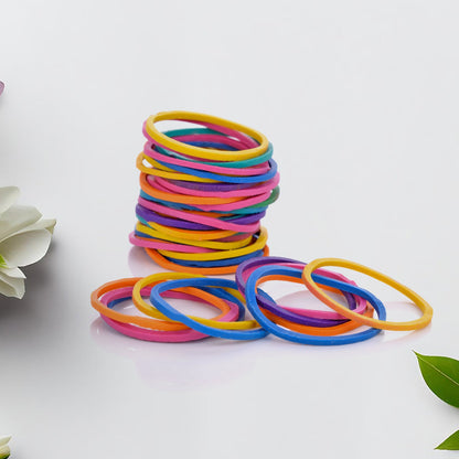 2-Inch Unbreakable Nylon Rubber Bands ? Reusable Multicolor for Office, Home & School (50GM), Hair accessories