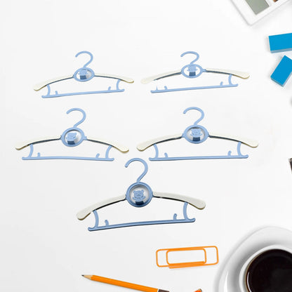 Large Adjustable Plastic Dress Hangers ? Space-Saving & Lightweight (5 Pc)