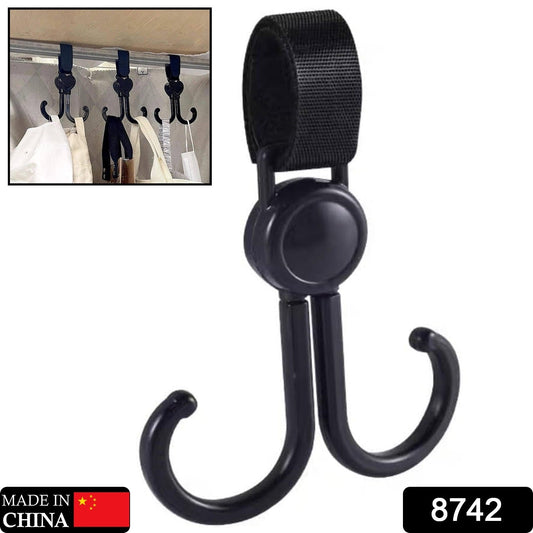 360° Rotating Multi-Purpose Baby Carriage Hook ? For Strollers, Cars & More (1 Pc)